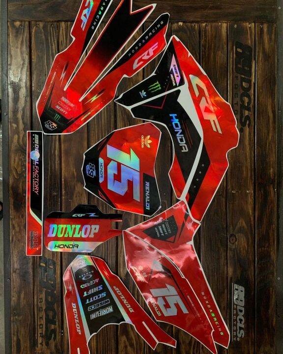 Decal Crf Merah Hologram Full Body Custom Lazada Indonesia