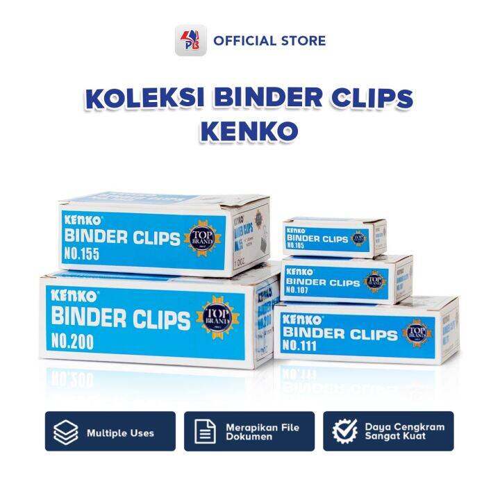 Binder Clip Kenko Penjepit Klip Kertas Multiguna No