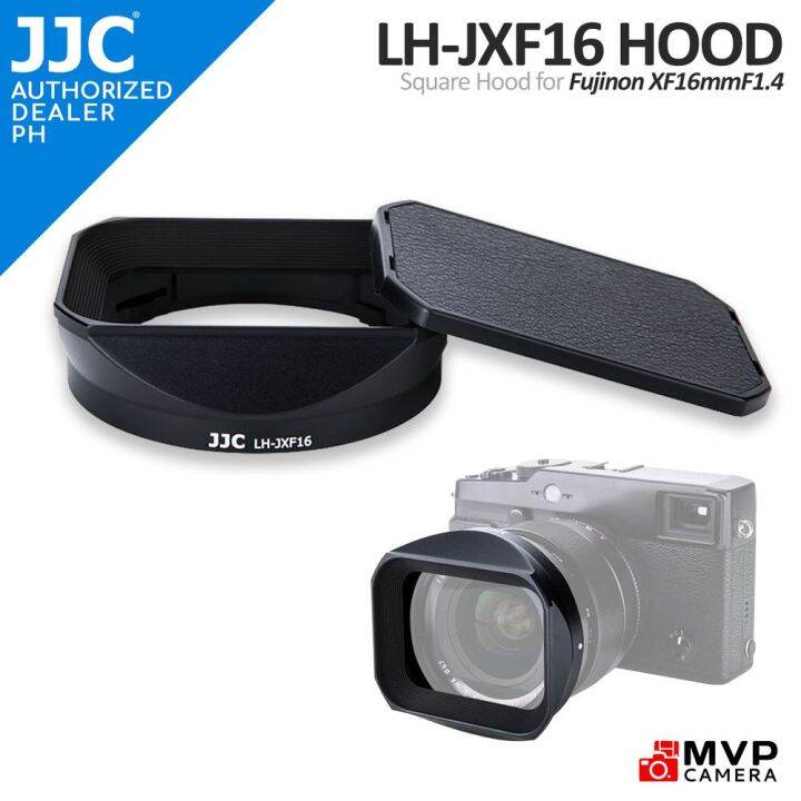 Jjc Lh Jxf Bayonet Black Square Metal Lens Hood Shade With Abs Slide