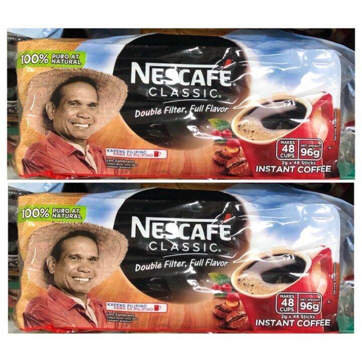 Nescafe Classic Instant Coffee Sticks 2g Pack Of 48 Sticks Lazada PH