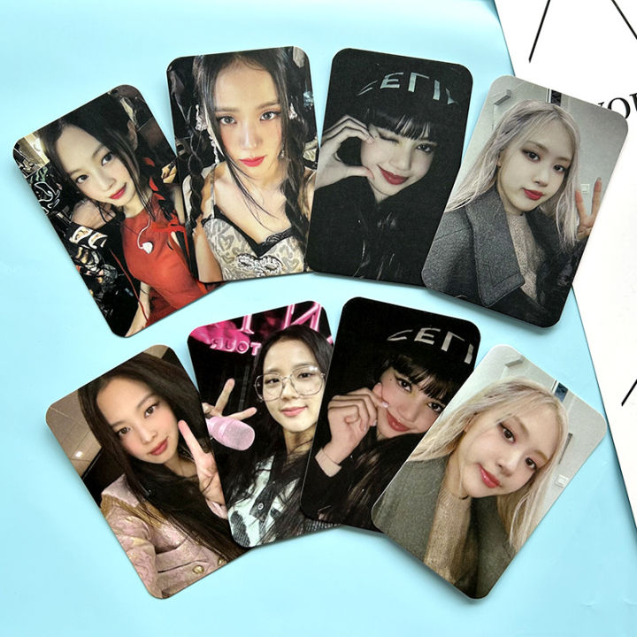 4pcs Set BLACKPINK Photocards BORN PINK LOMO Card Collection Card