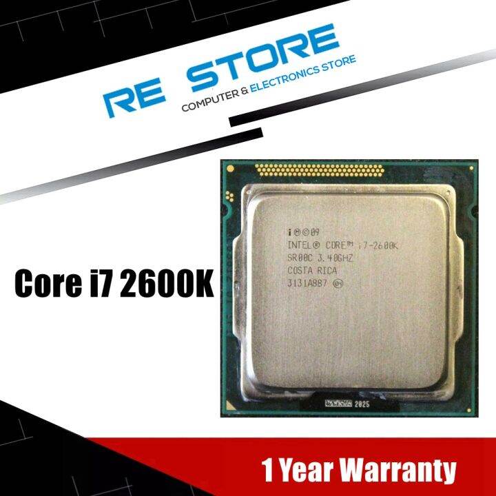 1โปรเซสเซอร Intel Core I7 2600K 3 4Ghz SR00C Quad Core LGA 1155 CPU