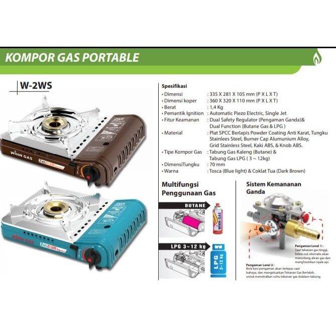 KOMPOR PORTABLE WINN GAS W 2WS Lazada Indonesia