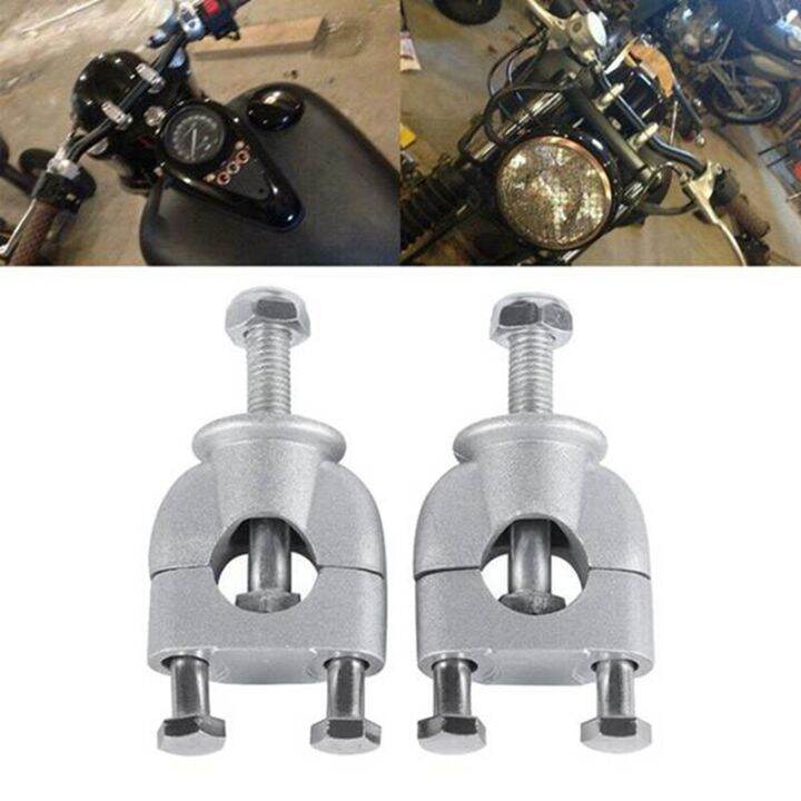 1Pair 7 8 Inch Motorcycle Handlebar Clamps Metal Mount Clamp For Off