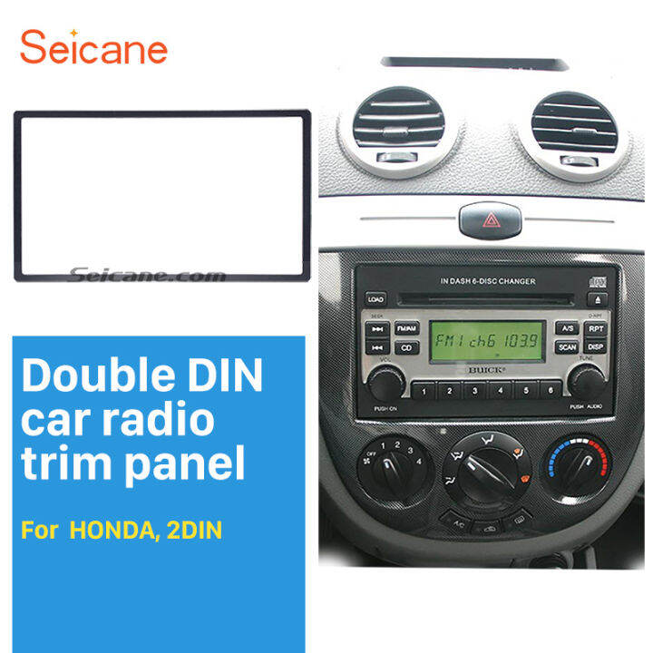 Seicane Universal Car Radio Fascia Audio Frame X Mm Din For