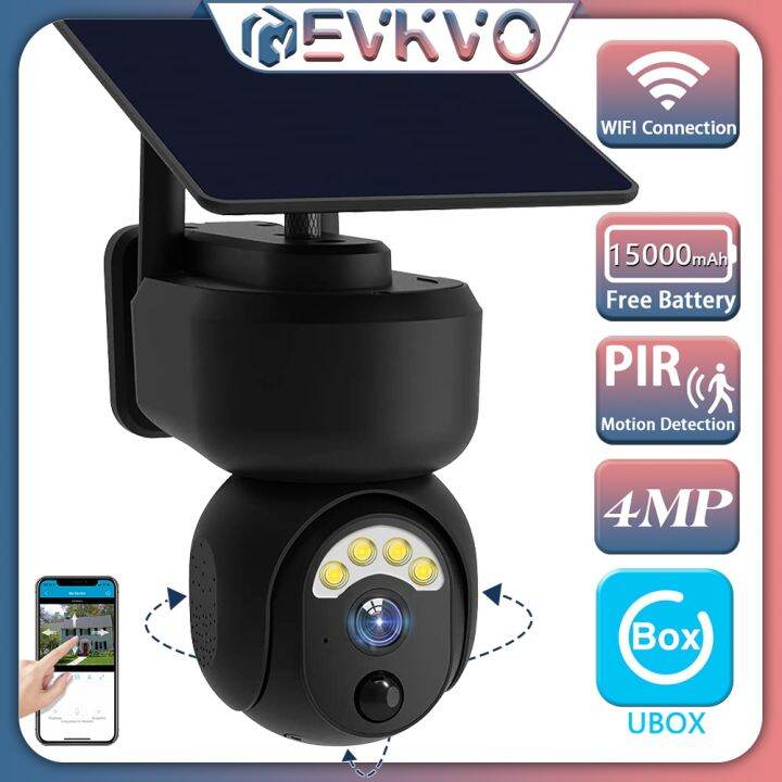 Evkvo Include Gb Sd Card Mp M Cable Solar Ip Security Camera