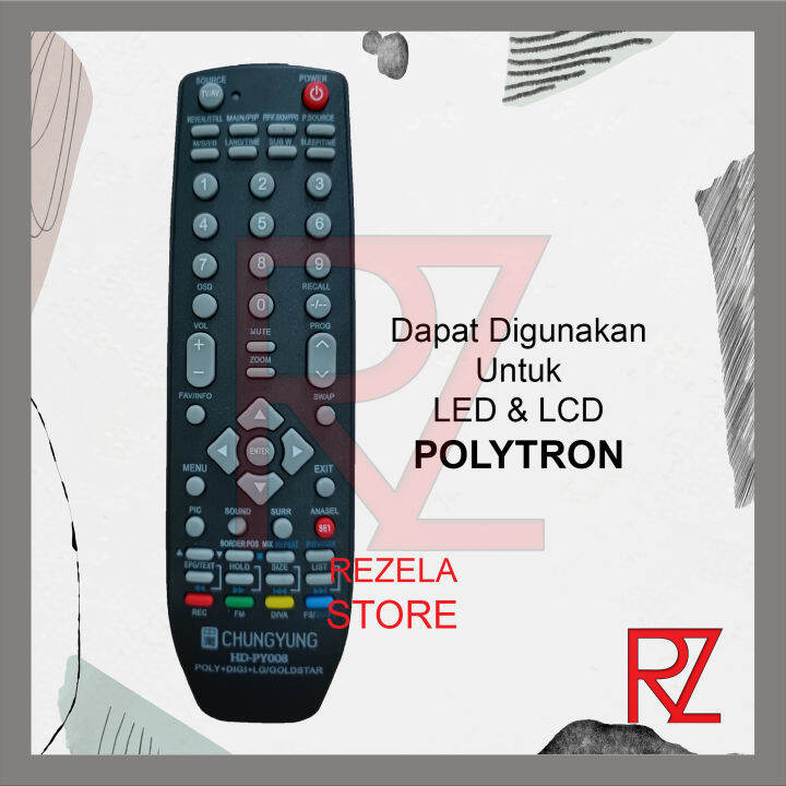 Remot Tv Polytron Remote Lcd Led Tabung Chungyung Langsung Pakai