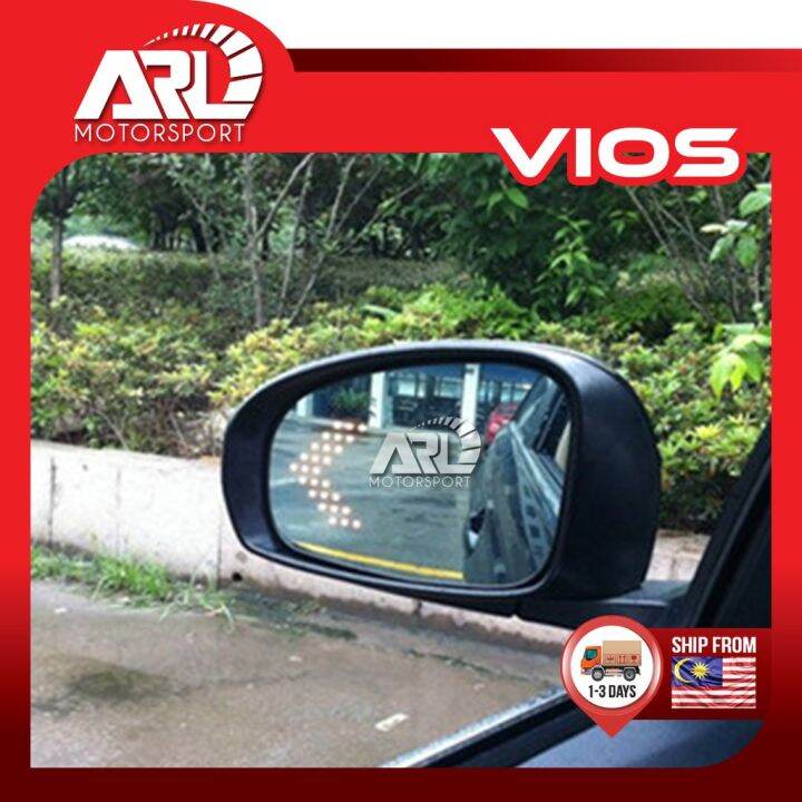 Toyota Vios XP90 NCP93 Belta Dugong 2nd Blue Side Mirror With LED