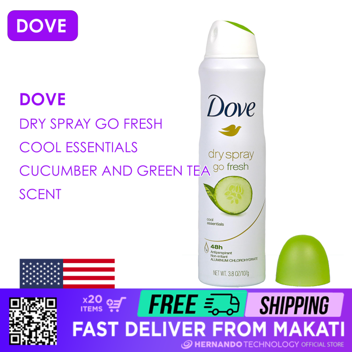 Dove Dry Spray Go Fresh Cool Essentials Cucumber And Green Tea Scent