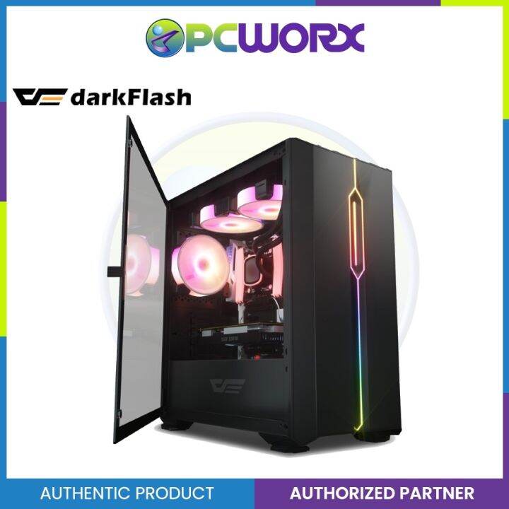 COD DarkFlash DLM23 Door Opening Of Tempered Glass Luxury M ATX