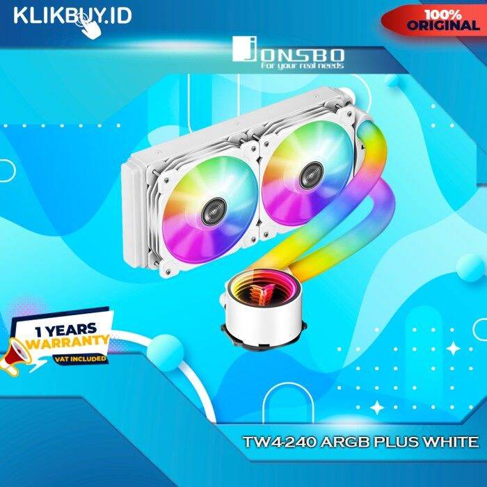 JONSBO TW4 240 PLUS ARGB SHADOW LIQUID COOLER WHITE Lazada Indonesia