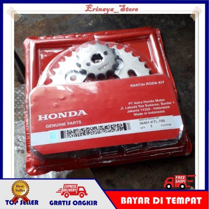 ORIGINAL AHM Gearset Gir Gear Set Paket Rantai Roda Kit Motor Honda