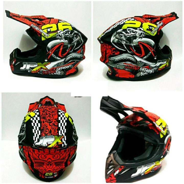 Helm Cross Jpx X16 Full Face Standar SNI Trail Trabas Supermoto Klx