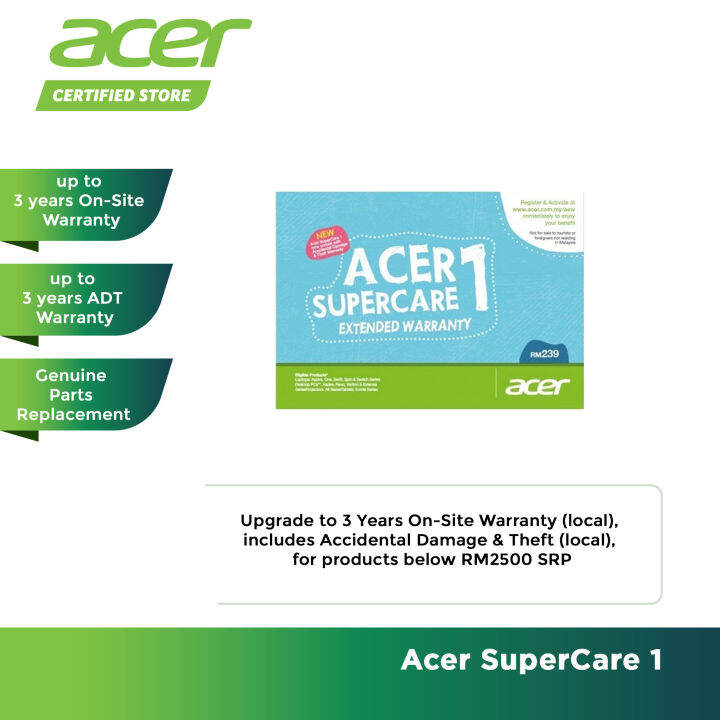 Acer Supercare Extended Warranty Lazada