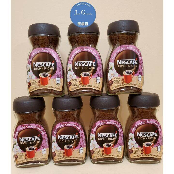 FRENCH VANILLA Flavoured Nescafe Rich Instant Coffee 100g Imported