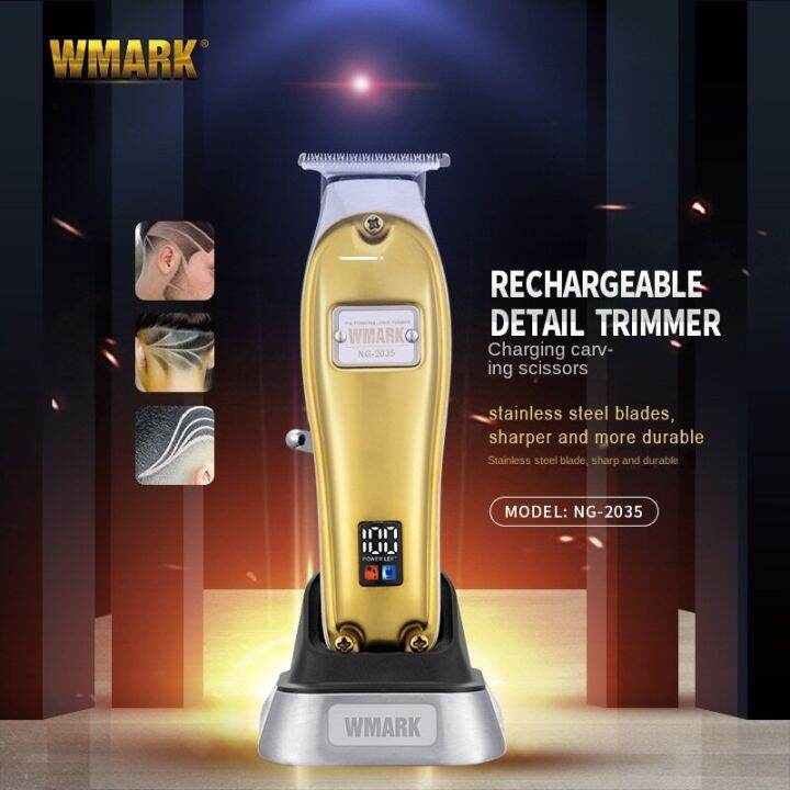 New Hair Clipper WMARK Electric Clipper NG 2035 Rechargeable LCD