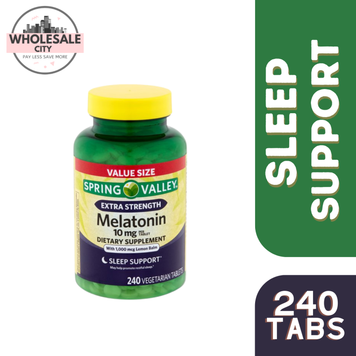 Spring Valley Extra Strength Melatonin 10mg 240 Tablets Lazada PH