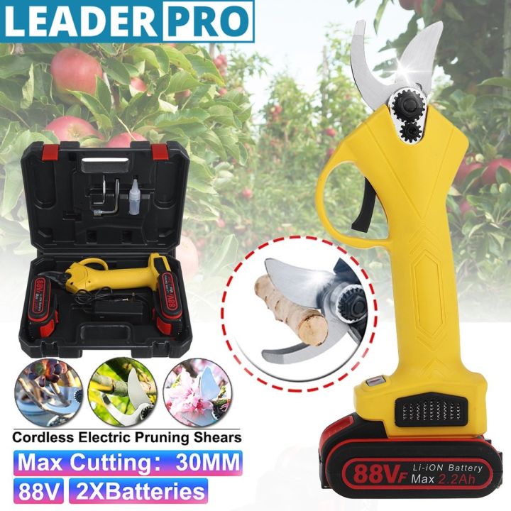 NEW Electric Tree Branches Cutter 2200mAh 88V Cordless Pruner Lithium