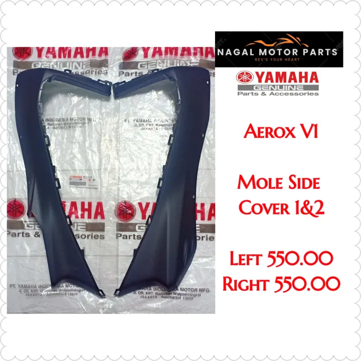 MOLE SIDE COVER 1 2 FOR AEROX V1 YAMAHA GENUINE PARTS Lazada PH