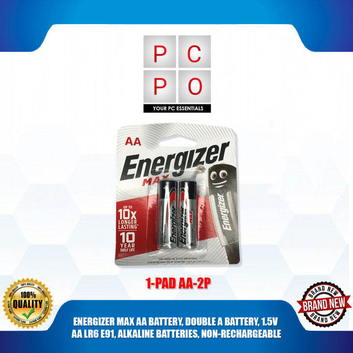 Energizer Max Aa Battery E Pcs Pad V Aa Lr Alkaline