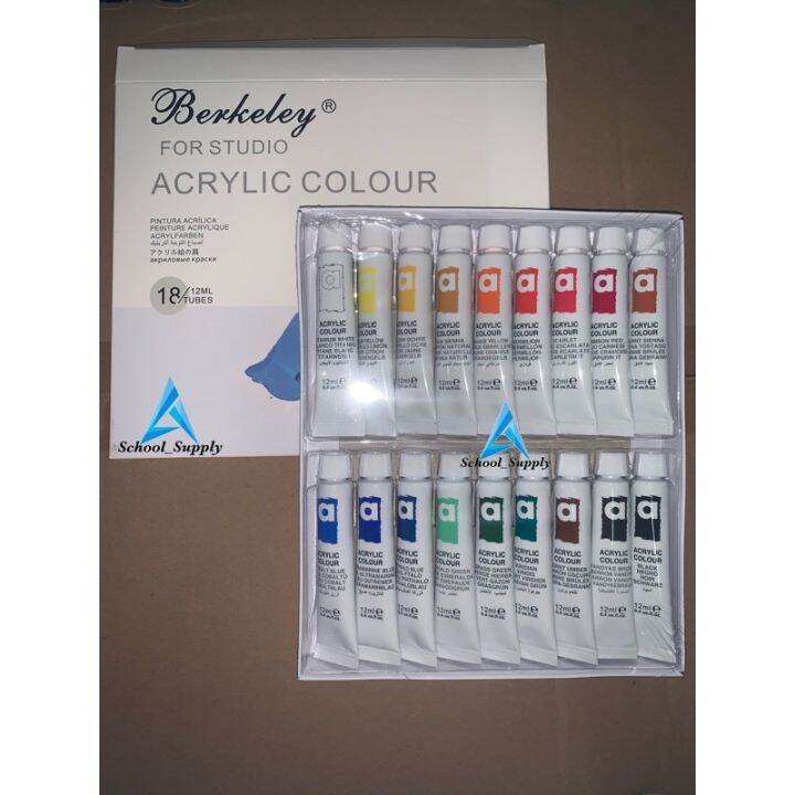 Berkeley For Studio Acrylic Colour Water Colour Oil Colour Paint Set