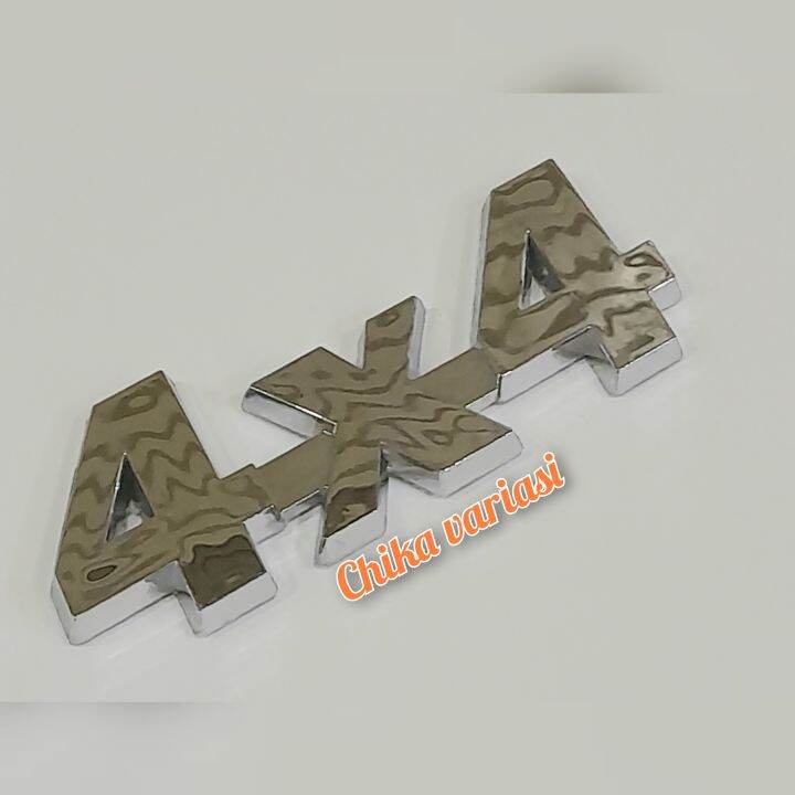 Logo Embleme Emblem Tulisan 4x4 Chrome Model Tempel Emblem Logo Mobil