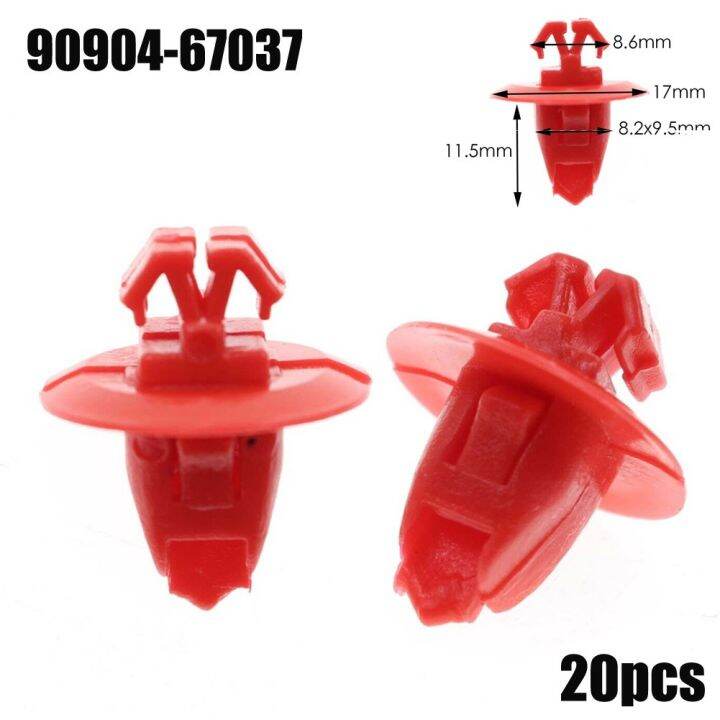 Fender Flare Moulding Retainer Clips For Toyota Land