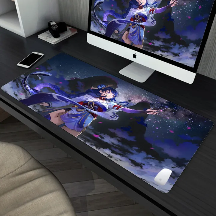 Mouse Pad Genshin Impact Mousepad Baal Raiden Shogun Gaming Accessories