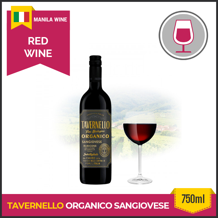 Tavernello Organico Sangiovese Italian Red Wine Lazada PH