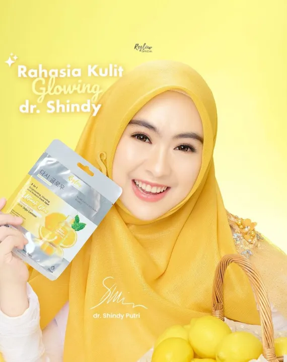 Sheetmask Masker Reglow Skincare Original Dr Shindy Bpom Dan Halal