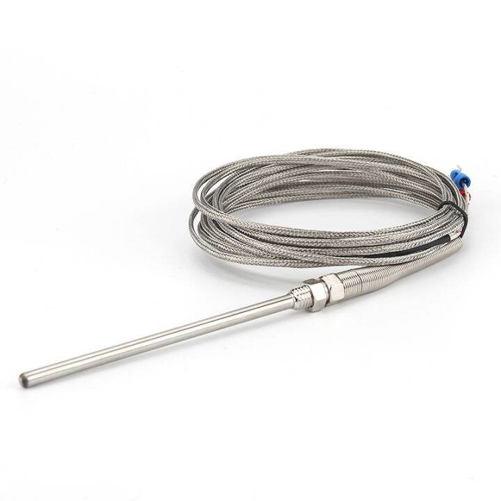 CW K Type Thermocouple Stainless Steel Probe 100mm 1m 2m 3m 4m Length