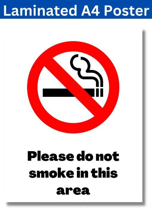 Laminated No Smoking Posters Smoking Not Allowed Posters Wall Posters