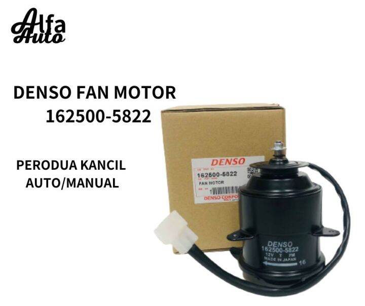 Radiator Fan Motor Denso 162500 5822 For Kancil 660 850 Auto Manual