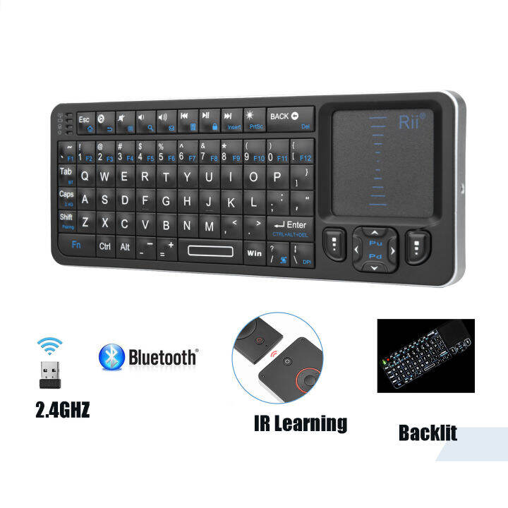 Rii K Mini Bluetooth Keyboard Backlit Ghz Wireless Keyboard With