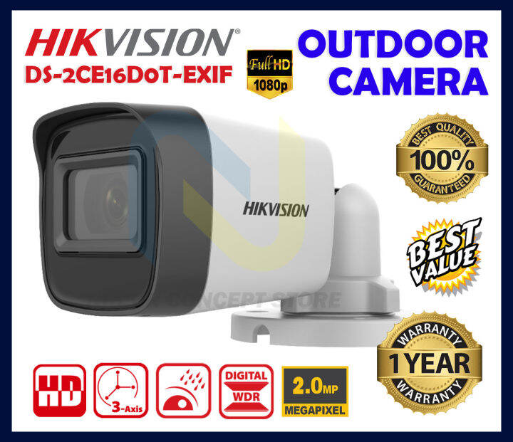 Hikvision Mp In Ds Ce H T Itf Ir Fhd Bullet Outdoor Camera Cctv