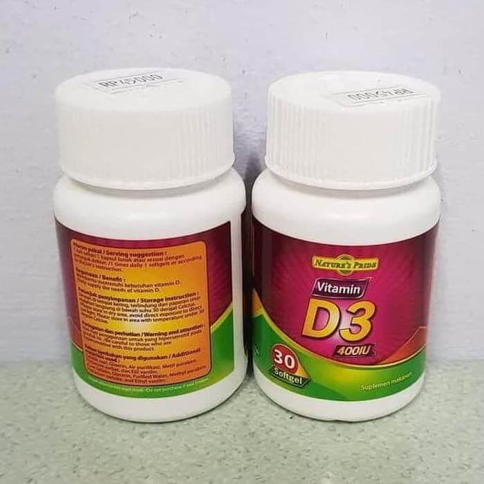 NATURE S PRIDE VITAMIN D3 400IU ISI 30 SOFTGELS Lazada Indonesia