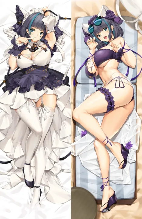 Anime Dakimakura Cheshire Azur Lane Double Sided Print Life Size Body