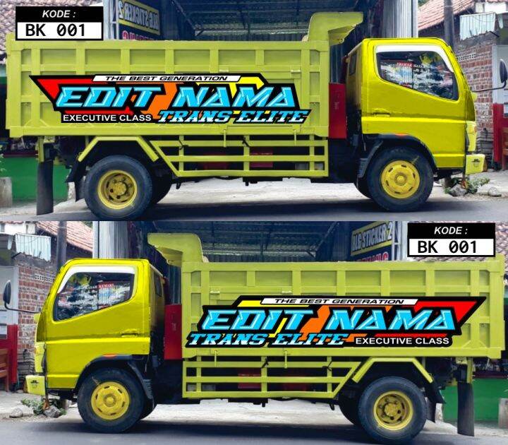 Stiker Tulisan Bak Samping Truk Custom Nama Keren Lazada Indonesia