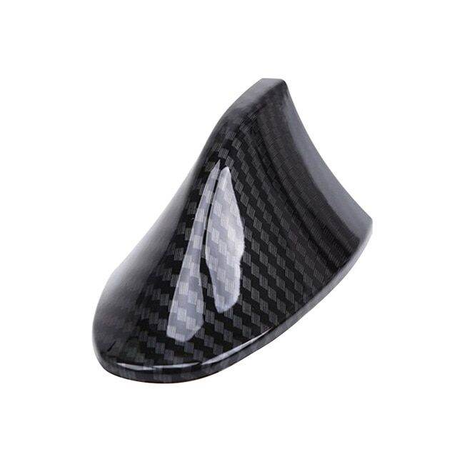 Yolu Car Shark Fin Antenna Roof Shark Aerial Imitation Carbon Fiber