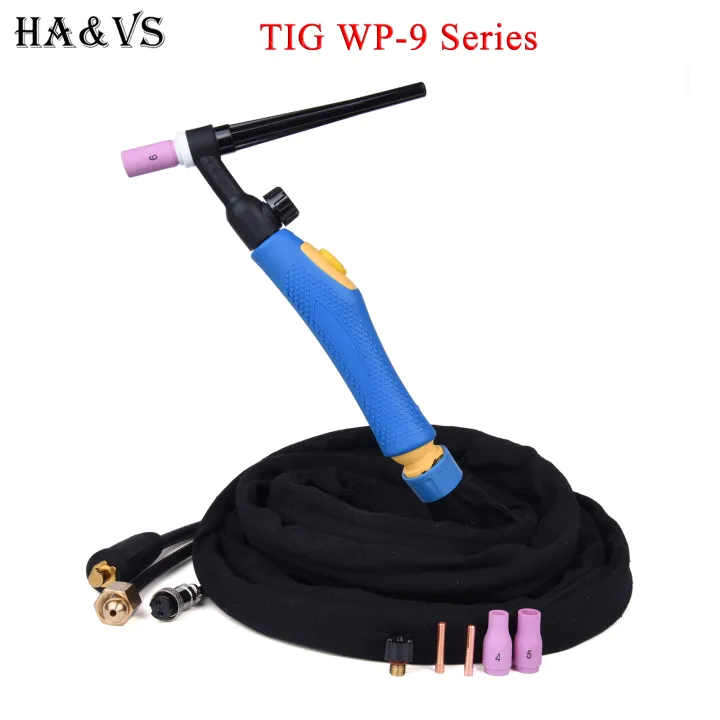 WP9 WP9FV TIG Welding Torch Gas Tungsten Arc Weld TIG Flexible Head Gas