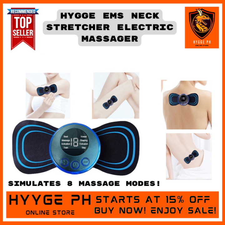 HYGGE EMS Neck Stretcher Electric Massager 8 Mode Cervical Massage