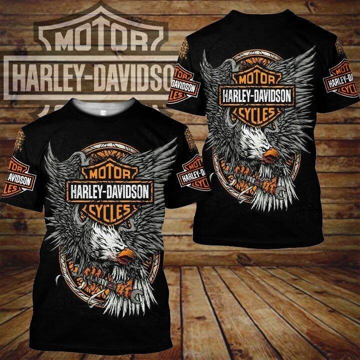 Jersey Printing Kaos Lengan Pendek Harley Davidson Eagle Lazada Co Th