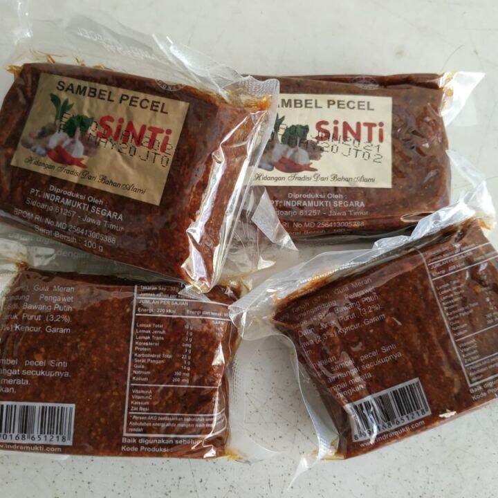 Bumbu Sambel Pecel Sinti 100 Gram Lazada Indonesia