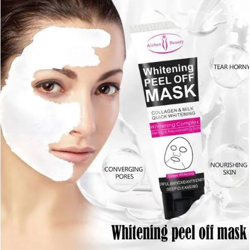 Aichun Beauty Whitening Peel Off Mask With Collagen And Milk Quick