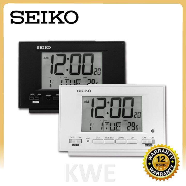 Original Seiko Digital Beep Alarm Auto Constant Light Table Desk