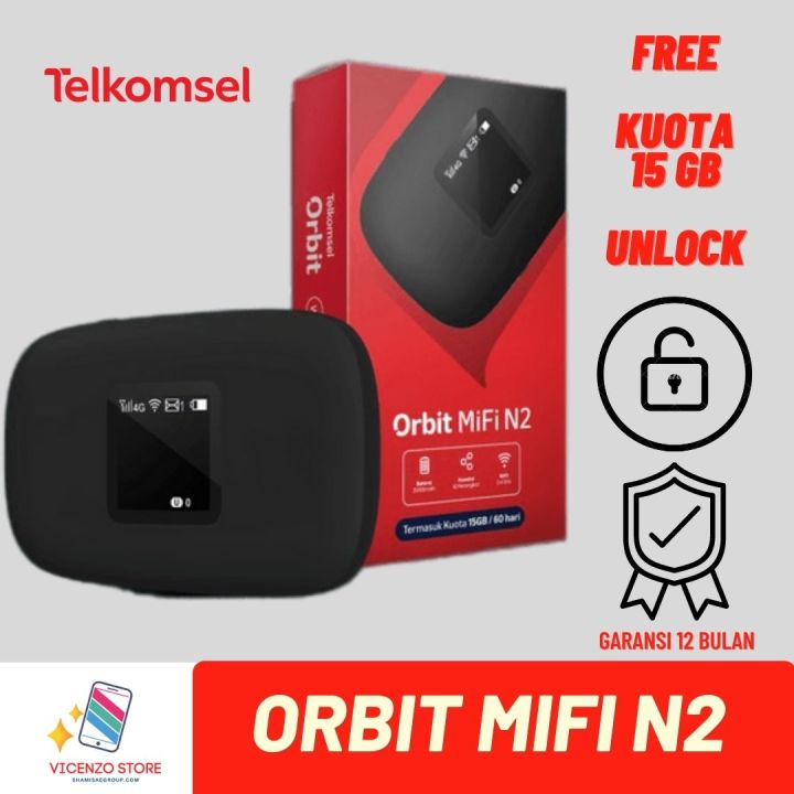 Telkomsel Orbit Mifi N2 Portable Modem Wifi 4G High Speed Bonus Data