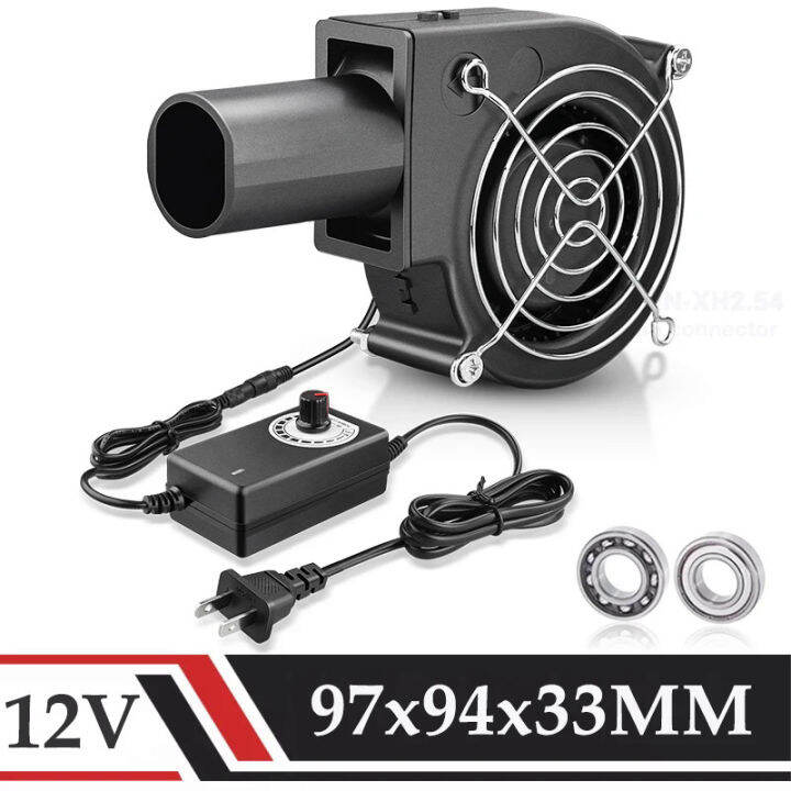 Gdstime X Mm Big Air Flow Turbo Blower Fan Dc V Dual Ball Fan Cm