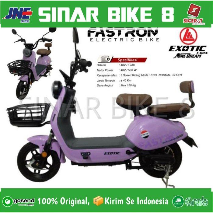 BIG PROMO Sepeda Listrik Exotic FASTRON 500 Watt Electric E Bike BY