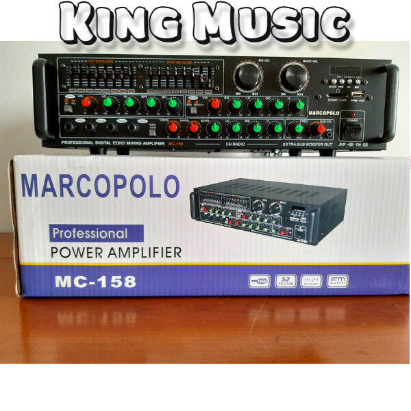 Amplifier Power Mixer 4 Channel Marcopolo Mc 158 Baru 600 Watt Lazada