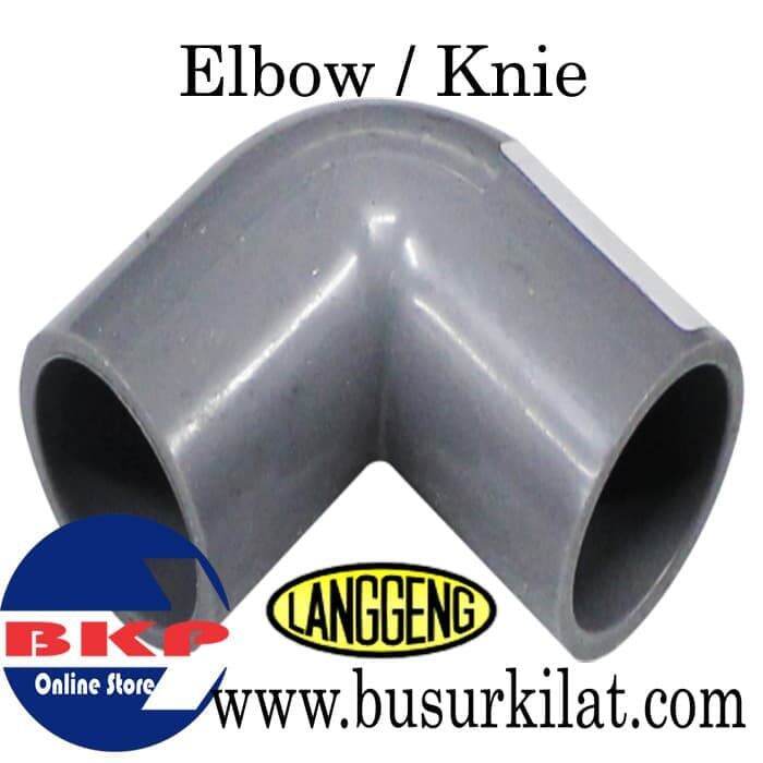 Knie Elbow Inch Pvc Langgeng Aw Sambungan Pipa Knie Knee